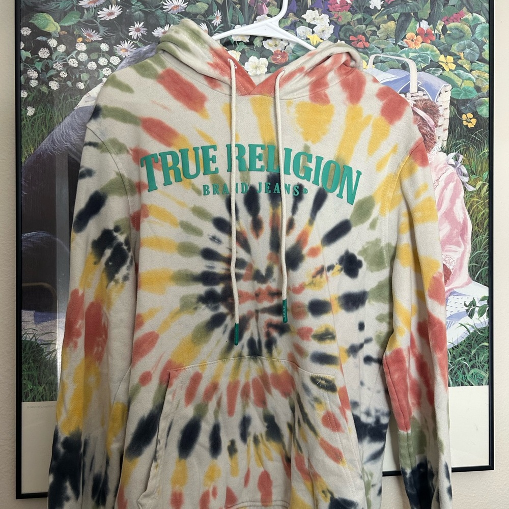 True Religion Pink and White Knit Top